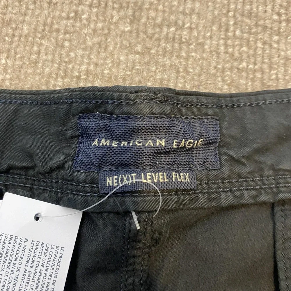 American Eagle Pants Mens 40x30 Black Ne(x)t Level Flex Chino Slim Stretch
